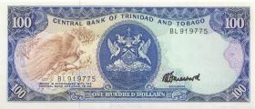 Trinidad & Tobago P.40c 100 Dollars (1985) (1) 