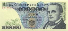 Polen / Poland P.154 100.000 Zlotych 1990 Serie BN (1) 