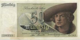 R.254 50 DM 1948 Bank Deutscher Länder O.143 (3) 3-stellig 