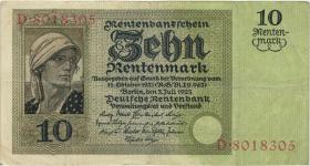 R.163: 10 Rentenmark 1925 (3) D 