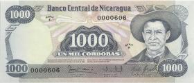 Nicaragua P.143 1000 Cordobas 1984 (1) 00000606 