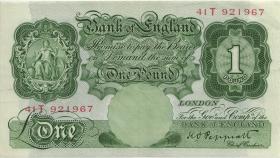 Großbritannien / Great Britain P.363c 1 Pound (1934-1939) (3) 