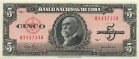 Kuba / Cuba P.078b 5 Pesos 1950 (1) 
