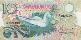 Seychellen / Seychelles P.23 10 Rupien (1979) (2) 
