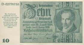R.180d: 10 Mark 1945 Notausgabe Schörner (1) 