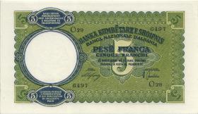 Albanien / Albania P.06 5 Franga (1939) (1/1-) 