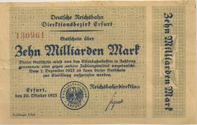 PS1207 Reichsbahn Erfurt 10 Milliarden Mark 1923 (3) 