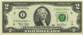 USA / United States P.516ar 2 Dollars 2003 I* Ersatznote /replacement (1) 