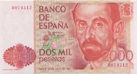 Spanien / Spain P.159 2000 Pesetas 1980 (2) 