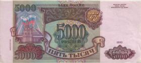 Russland / Russia P.258b 5.000 Rubel 1993/1994 (3+) 