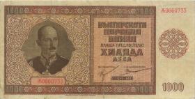 Bulgarien / Bulgaria P.061 1000 Leva 1942 (3+) 