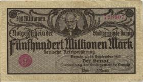 R.807a: Danzig 500 Millionen Mark 1923 (3) 