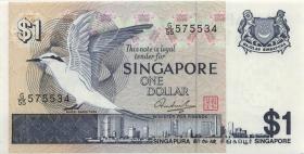 Singapur / Singapore P.09b 1 Dollar (1976) (1) 