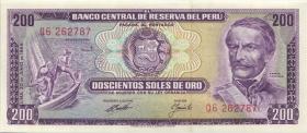 Peru P.103a 200 Soles de Oro 1969 (1) 