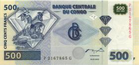 Kongo / Congo P.096a2 500 Francs 2002 (1) 