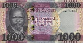 Süd Sudan / South Sudan P.17b 1000 South Sudanese Pounds 2021 (1) 