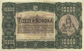 Ungarn / Hungary P.077c 10000 Kronen 1923 (2) 
