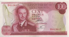 Luxemburg / Luxembourg P.56 100 Francs 1970 (1) B 