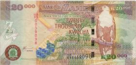 Sambia / Zambia P.47a 20.000 Kwacha 2003 (3) 