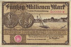 Notgeld Zoppot 50 Millionen Mark 1923 (3) 