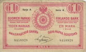 Finnland / Finland P.016b 1 Markkaa 1915 A (3) 