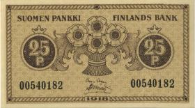 Finnland / Finland P.033 25 Pennia 1918 (1) 