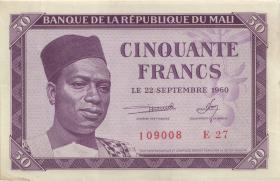 Mali P.01 50 Francs 1960 (1/1-) 
