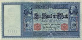 R.035: 100 Mark 1908 (1-) "Flottenschein" 