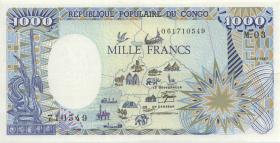 VR Kongo / Congo Republic P.10a 1000 Francs 1987 (2) 