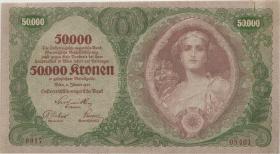 Österreich / Austria P.080 50.000 Kronen 1922 (2-) 