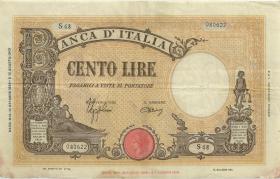 Italien / Italy P.067a 100 Lire 1944 (3-) 