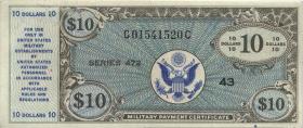USA / United States P.M21 10 Dollars (1948) Serie 472 (3+) 