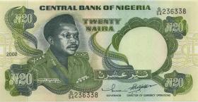 Nigeria P.26g 20 Naira 2002 (1) 