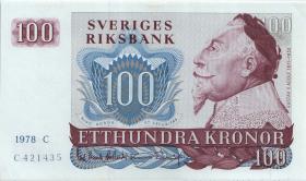 Schweden / Sweden P.54c 100 Kronen 1978 (1) 