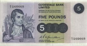 Schottland / Scotland P.205b 5 Pounds Sterling 1973 (2) 