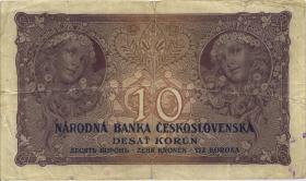 Tschechoslowakei / Czechoslovakia P.020a 10 Kronen 1927 (4) 