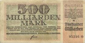 PS1109b Reichsbahn München 500 Milliarden Mark 1923 (3) 