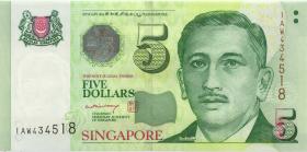 Singapur / Singapore P.47A 5 Dollars (2005) Papier (1) 