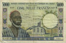 West-Afr.Staaten/West African States P.704Kh 5.000 Francs (1959-65) Senegal (3) 