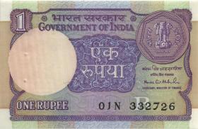 Indien / India P.078Ah 1 Rupie 1992 B (1) 