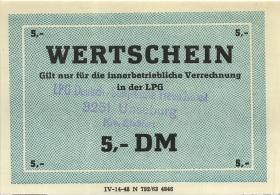L.142.5 LPG Unseburg "Deutsch-Sowjetische Freundschaft" 5 DM (1) 