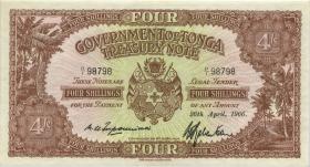 Tonga P.09d 4 Shillings 26.4.1966 (1) 