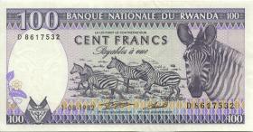 Ruanda / Rwanda P.18 100 Francs 1.6.1982 (2) 