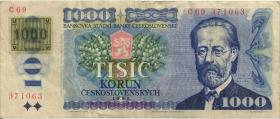 Tschechien / Czech Republic P.03a 1000 Kronen (1993) (3) 