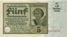 R.164F: 5 Rentenmark 1926 (2+) Serie Y 