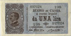 Italien / Italy P.036b 1 Lira (1914-1921) (2/1) (3) 