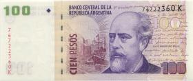 Argentinien / Argentina P.357 100 Pesos (2003) (1) U.3 