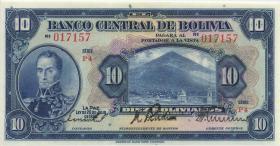 Bolivien / Bolivia P.121 10 Bolivianos 1928 (2+) 