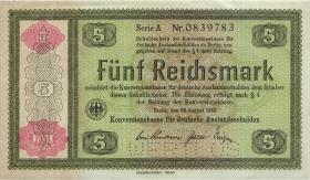 R.708E2: Steuergutschein 5 Reichsmark 1934 (1-) 