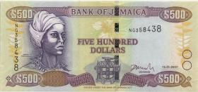 Jamaika / Jamaica P.085e 500 Dollars 2007 (1) 